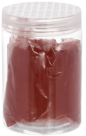 QUARKZMAN Óxido De Hierro En Polvo Pigmento Para Concreto Malla 500 3.5oz (100g) Pigmento Para Lechada De Óxido De Hierro Para Pintura De Baldosas Pastel Cemento Concreto, Rojo Ladrillo