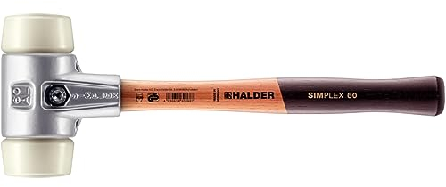 Simplex Schonhammer, Nylon; mit Aluminiumgehäuse und hochwertigem Holzstiel | D=60 mm | 3108.060