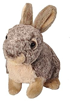 Wild Republic 15951 18044 Bunny Plush Plüsch Kaninchen, Cuddlekins Kuscheltier, Plüschtier, 20 cm, Multi, Hase