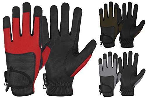 Condor Fitness Ladies Horse Riding Gloves Women Synthetic Leather Serino Track Equestrian Stretch Fabric Gloves