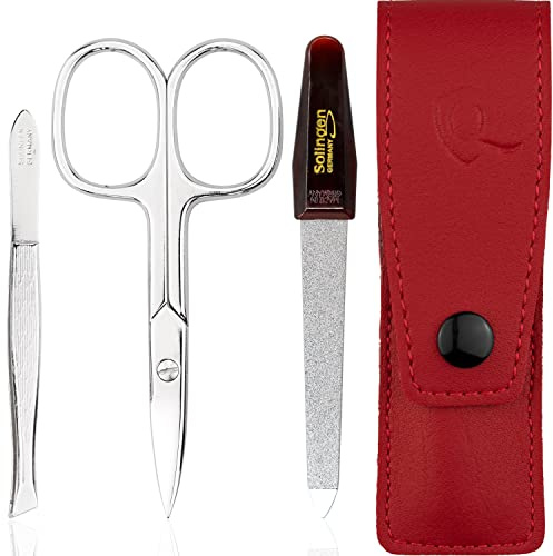 marQus kit manucure femme & homme 3 pc. de - ciseaux à ongles, lime a ongles acier, set manucure voyage