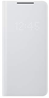 SAMSUNG Smart LED View Cover para Galaxy S21 Ultra, Light Gray