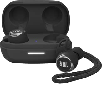 JBL Reflect Flow Pro TWS – Ecouteurs de sport à Réduction de Bruit Active – Véritablement sans fil – Etanchéité IP68 – Bluetooth – Autonomie de 30 hrs avec l'étui de recharge - Noir