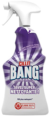 CILLIT BANG Pistolet de 750 ml Nettoyant Surpuissant Javel 10X plus nettoyante