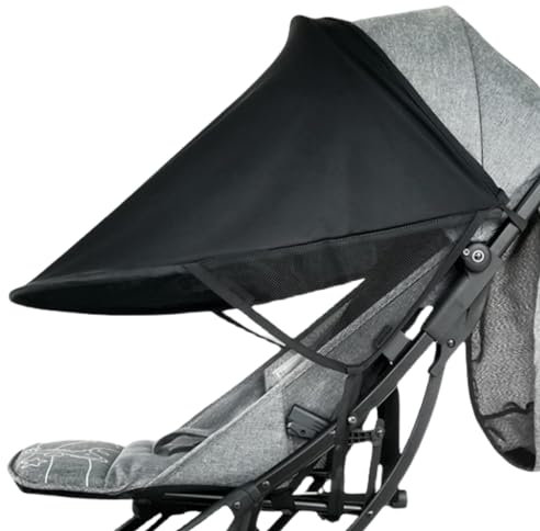 HALOULENI Kinderwagen Sonnenschutz Abdeckung Baby Sonnenschutz UPF 50 + Verstellbares Sonnendach Atmungsaktiv Kinderwagen Sonnenschutz für Kinderwagen Buggy Kinderwagen