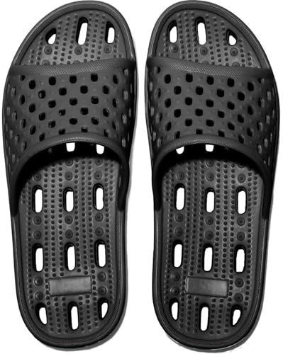 WOTTE Pantoufles de bain antidérapantes pour homme et femme - Séchage rapide - Unisexe - Tailles 36-44