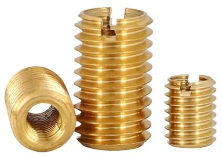 5 Piezas M2 M3 M4 M5 M6 M8 M10 M12 M14 Manguitos de inserción de Rosca de latón, Adaptador de Rosca Interior y Exterior, Tuerca Reductora de Transferencia de Tornillo(M8 x M12 x 15(2pcs))