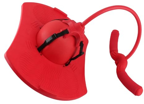 VGEBY Balle Sautante Pogo Stick pour Enfants, Matériau ABS, activité Amusante pour la Coordination, Utilisation Intérieure et Extérieure pour Les 4 Ans et Plus, Options Rouge et Bleu (Rouge)