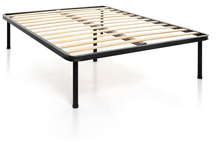 DOLCI SOGNI Rete Matrimoniale 160x200, Rete Ortopedica con Piedi Smontabili e 5° Piede Centrale per Massima Stabilità, Letto King Size, Struttura Letto Matrimoniale 160x200, 100% Made in Italy