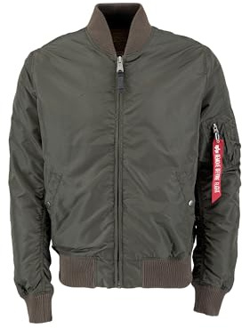 Alpha Industries MA-1 TT Chaqueta Bomber, Hombre, Gris (Rep.Grey - 04), L