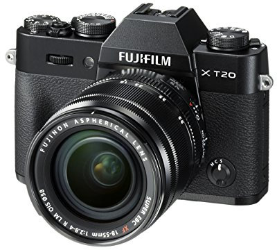 Fujifilm X-T20 with XF 18-55 lens (Black)