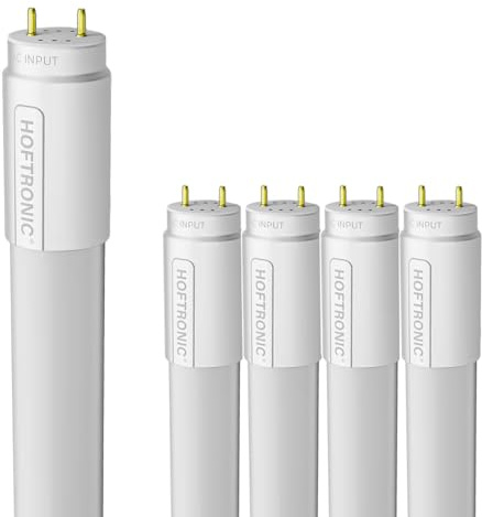 HOFTRONIC - Lot de 5 tubes LED 150cm - 24 Watt 2460 Lumen (110lm/W) - T8 G13 - Tube LED sans scintillement - 4000K neutre blanc Tube lampe - Durée de vie : 30.000 heures 3 ans de garantie