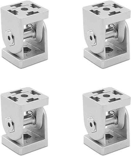 Winkelverbinder, 4 Stück Aluprofil Verbinder, TOOSOAR 180° Drehbereich Verstellwinkel Gelenkverbinde für Aluprofil 30x30