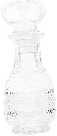 VINTORKY Carafe à Whisky Epaisse 250ml En Verre Transparent, Récipient à Cocktail Fonctionnel Pour Amateurs De Spiritueux, Design Créatif Pour Dégustation Et Décoration