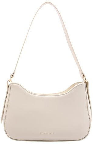 Myhozee Damen Handtasche Klein Schultertasche Umhängetasche PU Leder y2k Bag Tasche Damen Shoulder Bag Handbag Clutch Geldbörse Crossbody Bag für Frauen Dating Reisen Party Einkaufe, Weiß