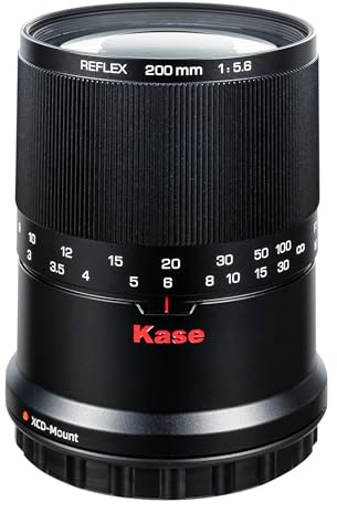 Kase 200mm F5.6 MC Reflex Mirror Aluminum Portrait Lens Compatible with Hasselblad XCD