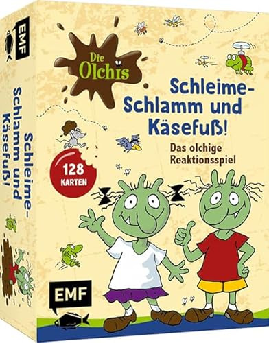 Kartenspiel: Die Olchis. Schleime-Schlamm und Käsefuß! Das olchige Reaktionsspiel mit 128 Karten für 2-6 Personen ab 5 Jahren