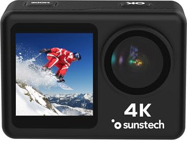 Sunstech Cámara Deportiva, ADVENTURE4K Ultraligera Resistente al Agua, con WiFi y Micro Integrados.