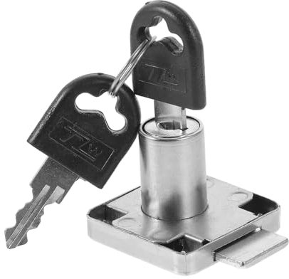 jojofuny Cerradura De Cajón De Acero Inoxidable Con Llave Para Gabinete y Vitrinas Cerradura De Seguridad Para Cajones y Armarios Alta Resistencia y Durabilidad Adecuado Hogar 1 Unidad