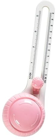 Jrpzcv Cortador Circular para Papel, Cortador Circular Giratorio, Cortador Circular con BrúJula, Cortador Circular de Papel para áLbumes de Recortes, Rosa