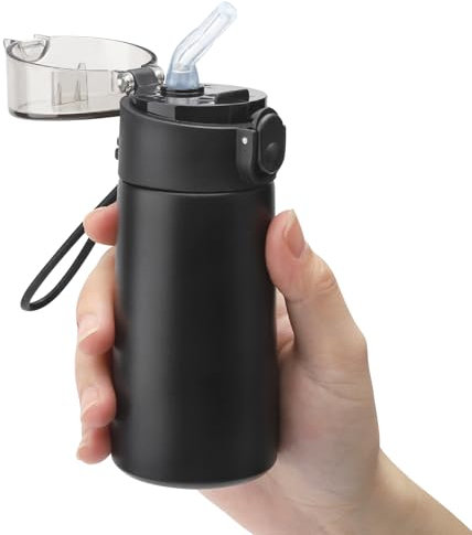 APOMOONS 150ml Small Flask, Mini Cute Insulated Small Water Bottle for Hot & Cold Drinks, Stainless Steel Coffee Vacuum Milk Flask Cup for School, Travel, Work