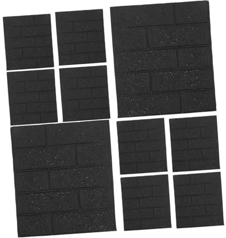 Homoyoyo 10 Piezas Paneles de Pared Autoadhesivos Vinilo Decorativo de Ladrillo Realista Pintado de Piedra para Interior Fácil Instalación para Salón Dormitorio Comedor