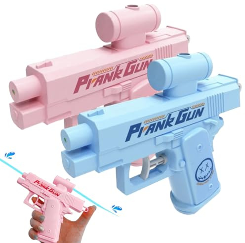KAHZOR 2 Stück Prank Gun, Streich-Wasserpistole, Wasserpistole Klein Rückwärts, Wird, Prank Geschenk, Prank Artikel, für Scherze und Streiche zwischen Freunden verwendet