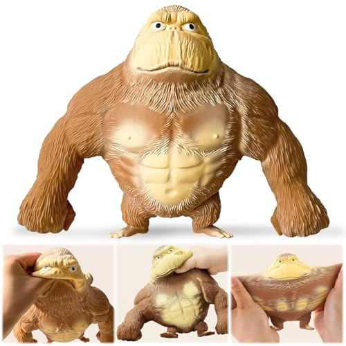Gorilla Giocattoli Antistress, Spremere Gorilla Giocattolo, Gorillas Antistress Morbidi, Scimmia Allungabile Gorillas, Antistress Morbidi Squishy per Adulti & Bambini Sollievo Dallo Stress