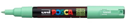 Uni Posca Marker PC-1M Paint Glass Pen Bullet Tip 1.0mm Light Green