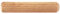 Merriway BH02467 (50 Pcs) Fluted Wooden Dowel, M6 x 30 (1/4 inch x 1.1/4 inch) - Pack of 50 Pieces, Brown