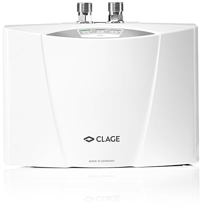 CLAGE MCX3 elektronischer Klein-Durchlauferhitzer fürs Handwaschbecken, energiesparend, 3,5 KW mit Stecker, druckfest + drucklos, VDE-GS geprüft, 1500-15003