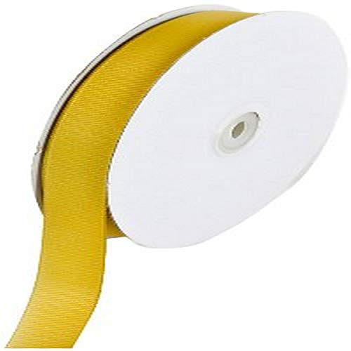 Creative Ideas 50-Yard Solid Grosgrain Ribbon, 5/8-Inch, Antique Gold