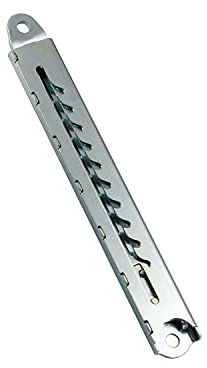Gedotec Klappenbeschlag Kopfteil Liegen-Hochstellbeschlag Rastomat 10-fach verstellbar | Hochstellstütze Metall verzinkt | Verstellbeschlag für Kopf- & Fußteil | 1 Stück - Rasthochstellbeschlag 180 kg