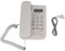 ASHATA Schnurgebundes Telefon/Schnurtelefon, LCD Display Home Wired Desktop Telefon Festnetztelefon,FSK/DTMF Einfaches Telefon Freisprechen Analog Telefon für Hause Büro Hotel usw.(Weiß)