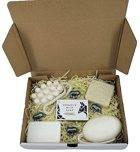 Coffret Cadeau Savon Lait D'Anesse 5 savons -