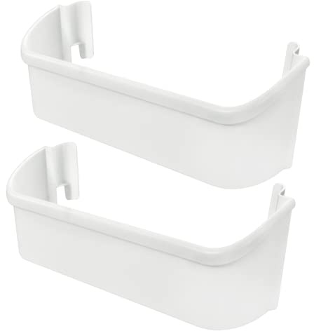 M Motico 2 PACK UPGRADE 240323001 Refrigerator Door Bin Shelf Fit for Frigidaire Door Shelf Replacement Parts FFHS2611LBPA FFHS2611LWMA FGHS2655PF5A FGHS2631PF2, Fit Bottom Bin-NOT Fit Freezer Door