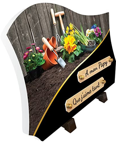 Plaque funéraire Le Jardin