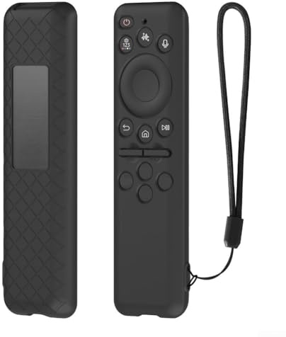 Funda de silicona para mando a distancia compatible con Samsung BN59-01432A/BN59-01480L, funda protectora de silicona a prueba de golpes para mando a distancia con voz Samsung BN59-01432A/BN59-01480L