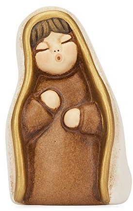 THUN® - Vergine Maria - Versione Bianca - Statuine Presepe Classico - Ceramica - I Classici