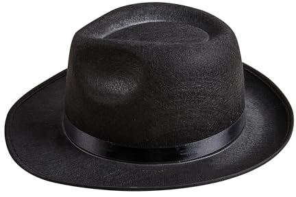 P 'tit Clown 34760 Hut Filz AL Capone Erwachsene – Schwarz