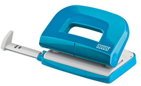 Novus E 210 fresh Locher (10 Blatt Lochleistung, mit Anschlagschiene, für Haushalt und Heimbüro) petrol glänzend