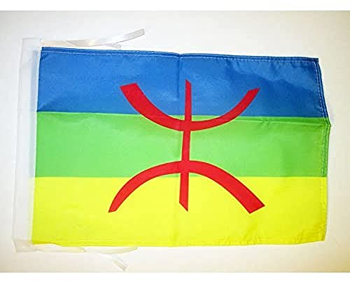 AZ FLAG Bandera de CABILIA 45x30cm - BANDERINA BEREBER - Argelia 30 x 45 cm cordeles