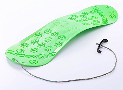 Unbekannt Snowboard Kindersnowboard Schlitten Schneegleiter Schneerutscher inkl. Zugseil 5 Farben (Grün)