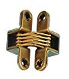 Cerniera invisibile da incasso - Materiale: ottone - A: 64 - B: 13 - C: 25 - ITAR