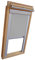 Verdunkelungsrollo Rollo für VELUX Dachfenster TYP GGL/GPL/GGU/GPU - CK04 - Farbe grau - mit Aluminium Seitenschienen - KLICK Montage