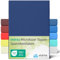 etérea Jersey Topper Spannbettlaken 180x200-200x200 cm Marine für 5-10 cm Steghöhe 100% Microfaser - Oekotex Spannbetttuch Matratzen Bett Bezug - Bettlaken 180x200cm - 200x200cm Blau