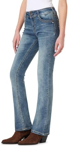 Wallflower Chrystie - Mezclilla Mujer | Jeans elásticos de tiro medio, jeans de moda para mujer, elásticos, favorecedores de la figura, clásicos, jóvenes