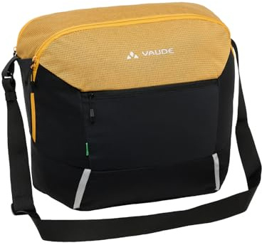 VAUDE Cycle Messenger L - Messengertasche zum Radfahren mit 20 Liter Volumen - inkl. Regenhülle und Laptopfach, Burnt Yellow