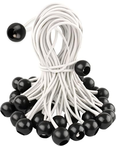 Tensores Lona Piscina - Pack De 25 x 25 cm Gomas Lona Piscina - Gomas Tensores Lona Piscina - Tensores para Lona De Piscina - Tensores Elásticos - Gomas Piscina Lona - Tensor Goma Camping