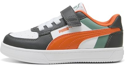 Puma Mixte Enfant Caven 2.0 Block AC+ PS, Green Moon Maple Syrup Puma White, 33 EU